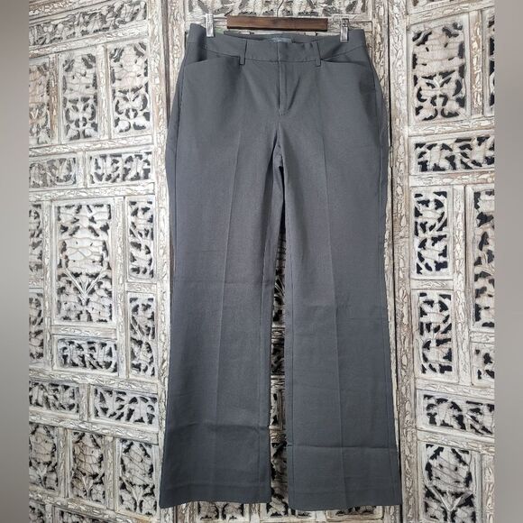 Eddie Bauer Womens Grey Curvy Fit Pants Size 8 Short - Picture 3 of 16